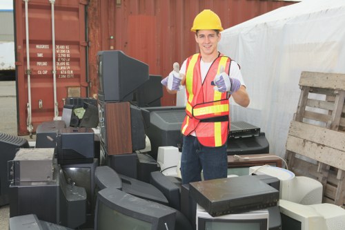 Old furniture being prepared for disposal in Blackwall